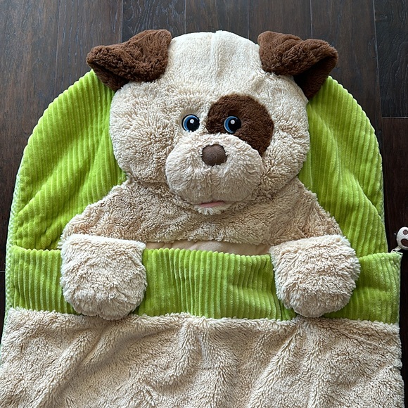 HUG FUN SHAGGY HEAD Sleeping Bag Puppy Dog Full Zippered with puppy head pillow. - Picture 4 of 15